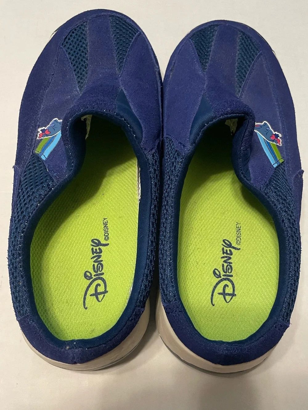 DISNEY EEYORE Slip On Shoes novelty navy size 8